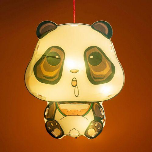 DIY熊猫手提灯笼